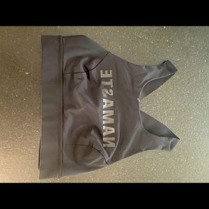 LuLu lemon black high neck sports bra